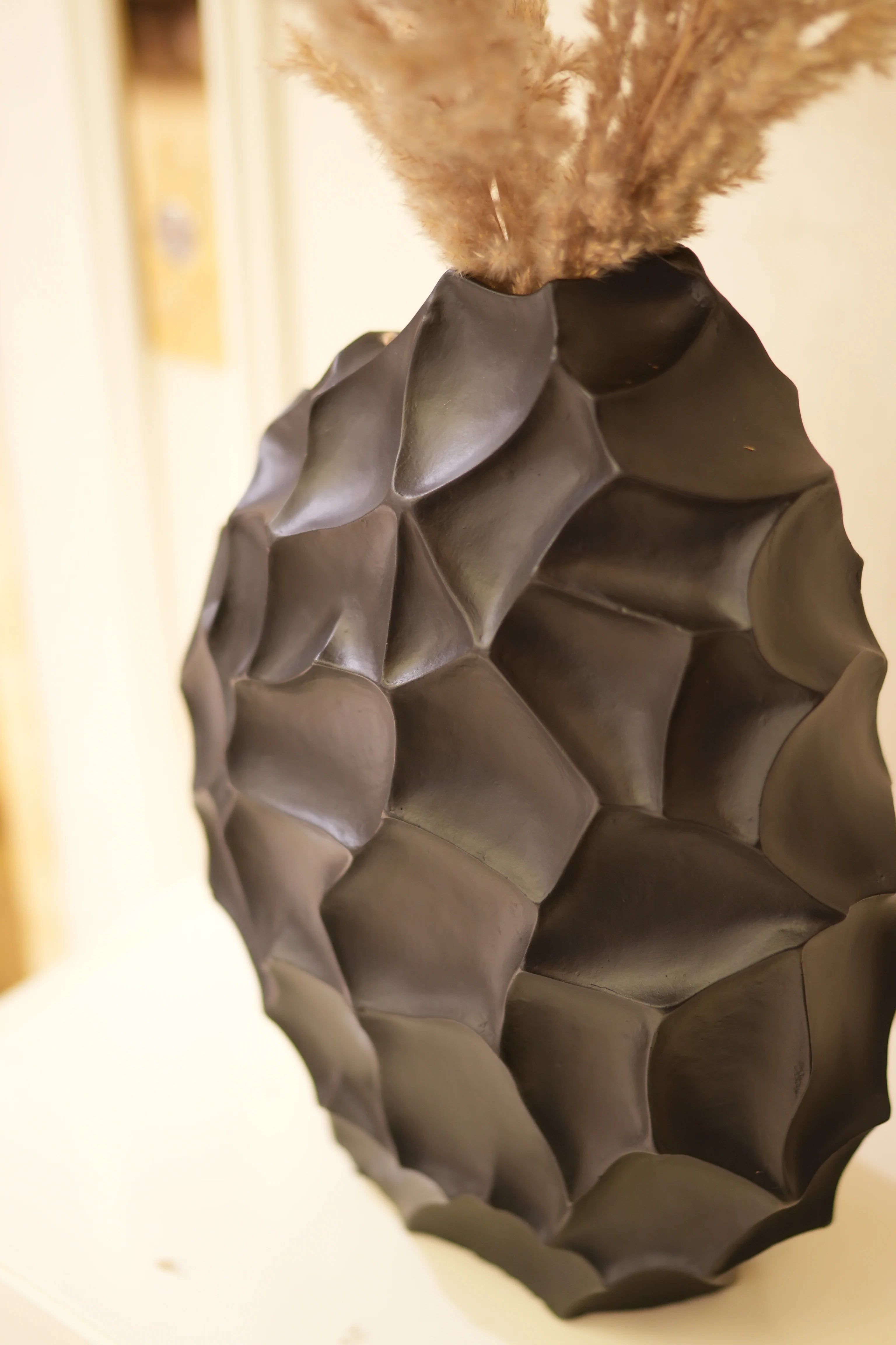 Midnight Hive Resin Vase | Textured Handmade Modern Decor - Decorahaus