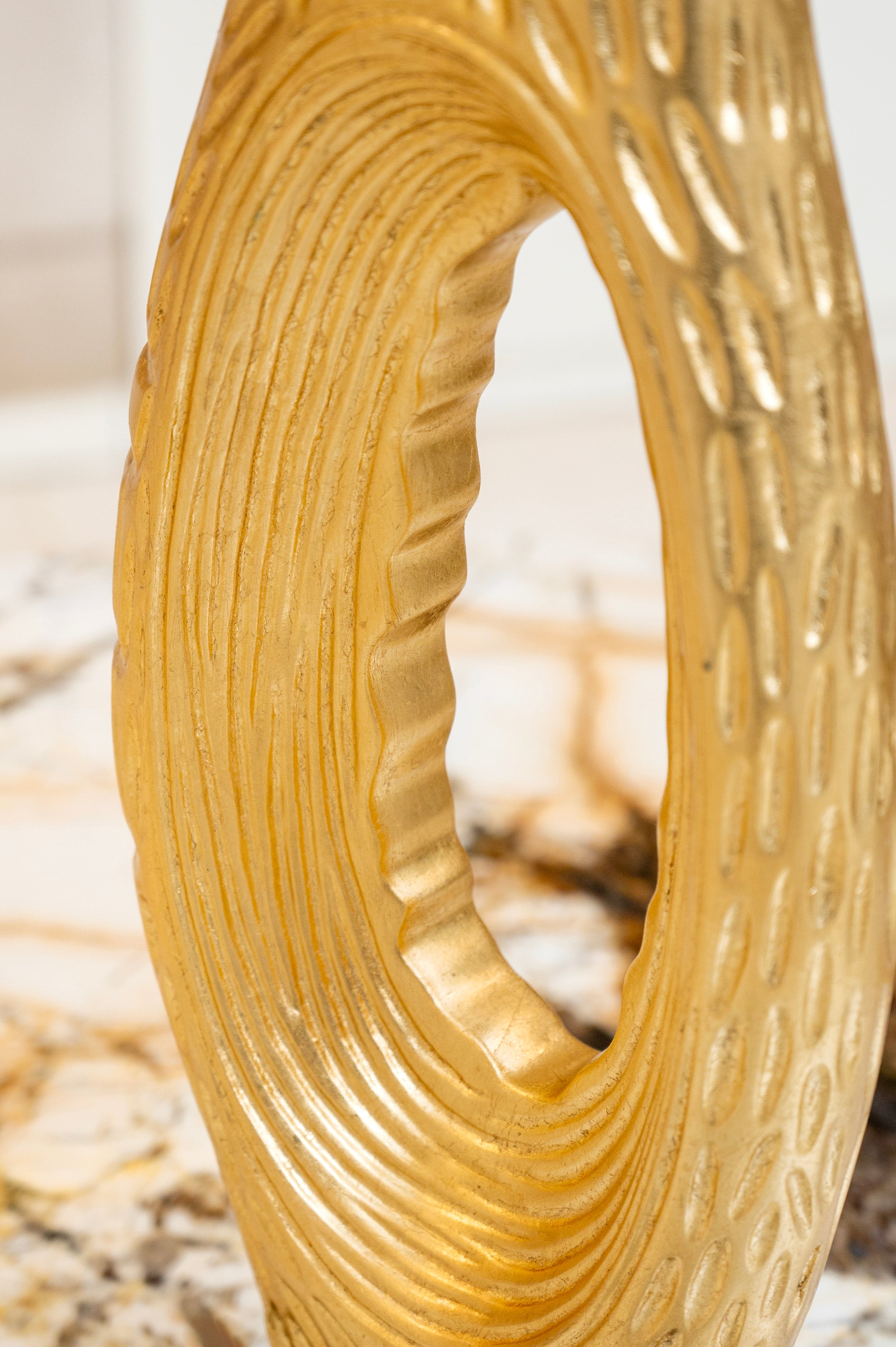 Infinity Gate Abstract Resin Artifact | Unbreakable Gold Modern Home Decor