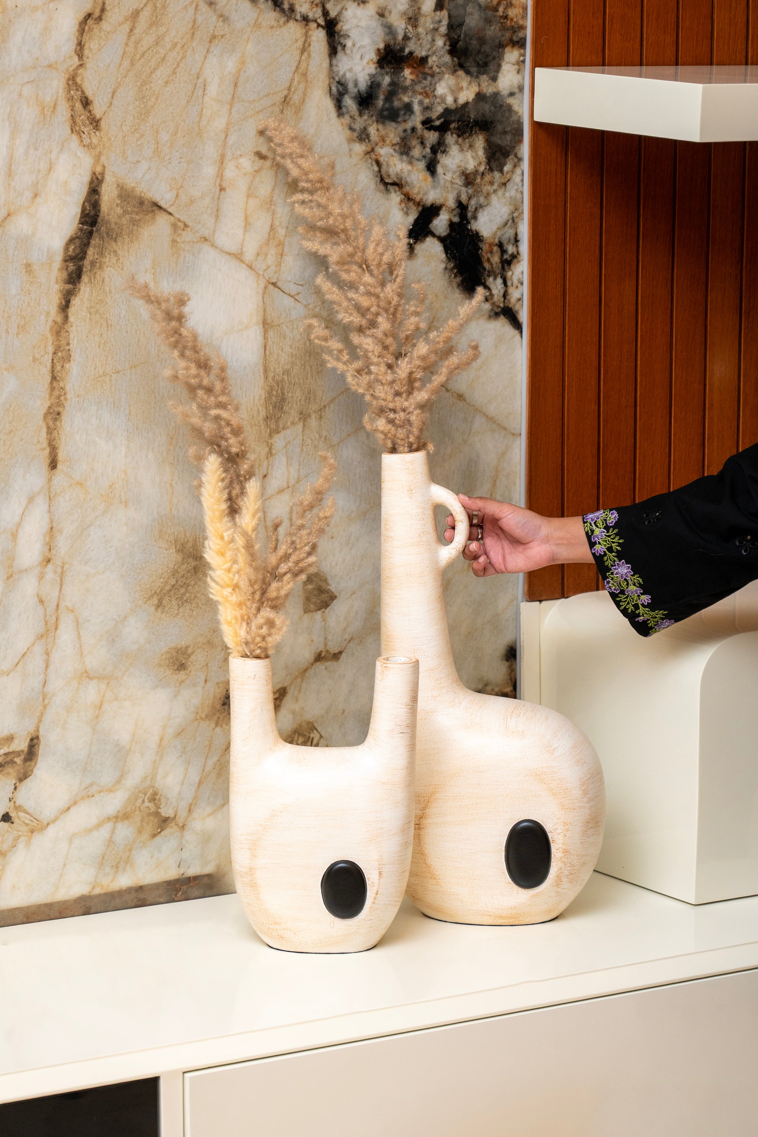 Earth Mark Abstract Sculptural Vase