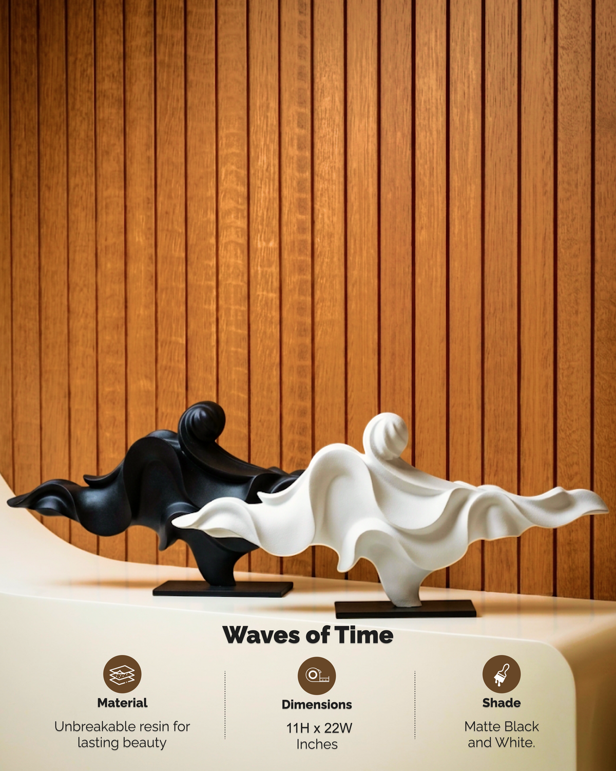 Waves of Time Resin Artifact