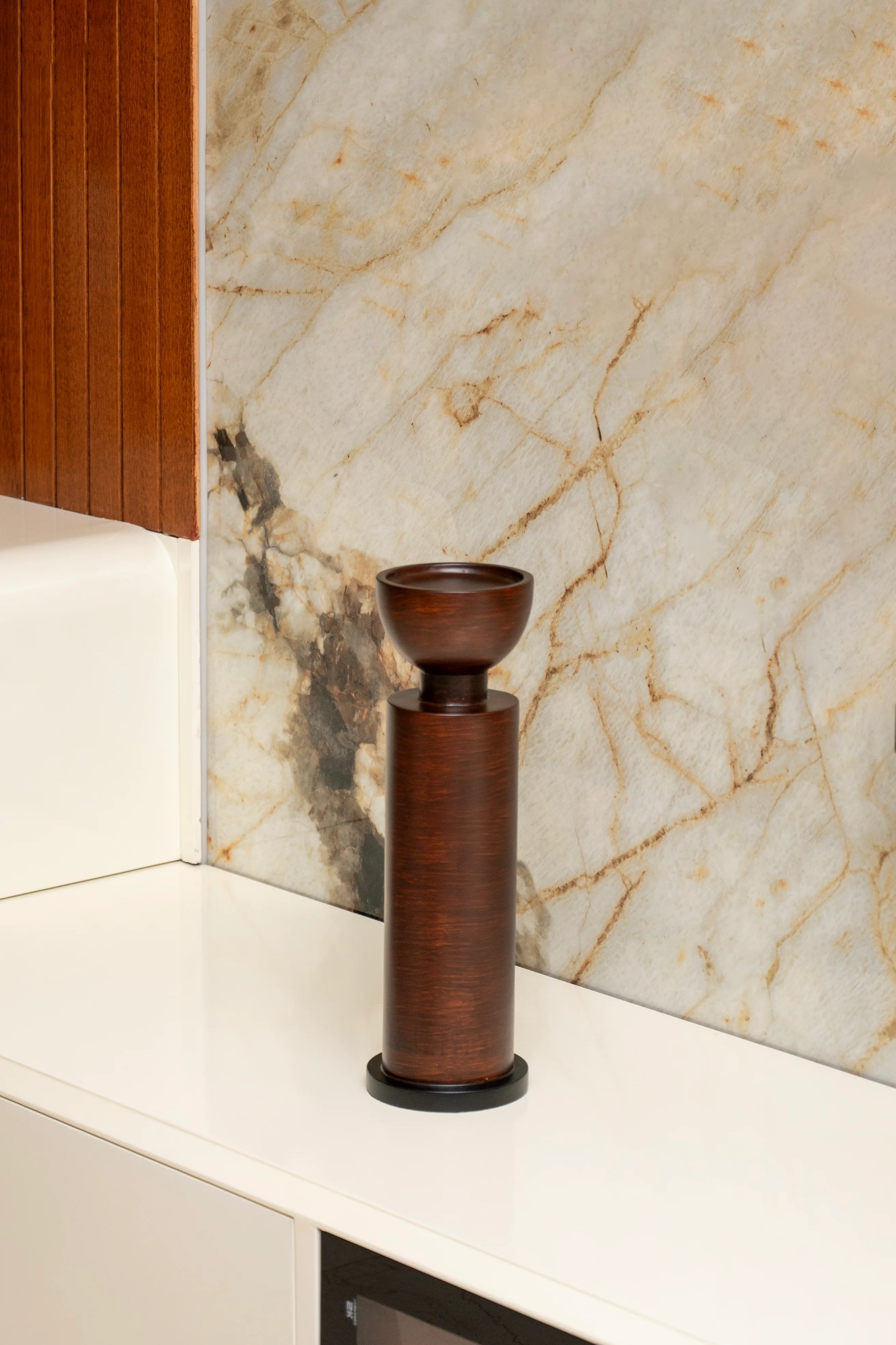 Timber Flame Holders | Hand-Sculpted Artisan Candle Holder Trio