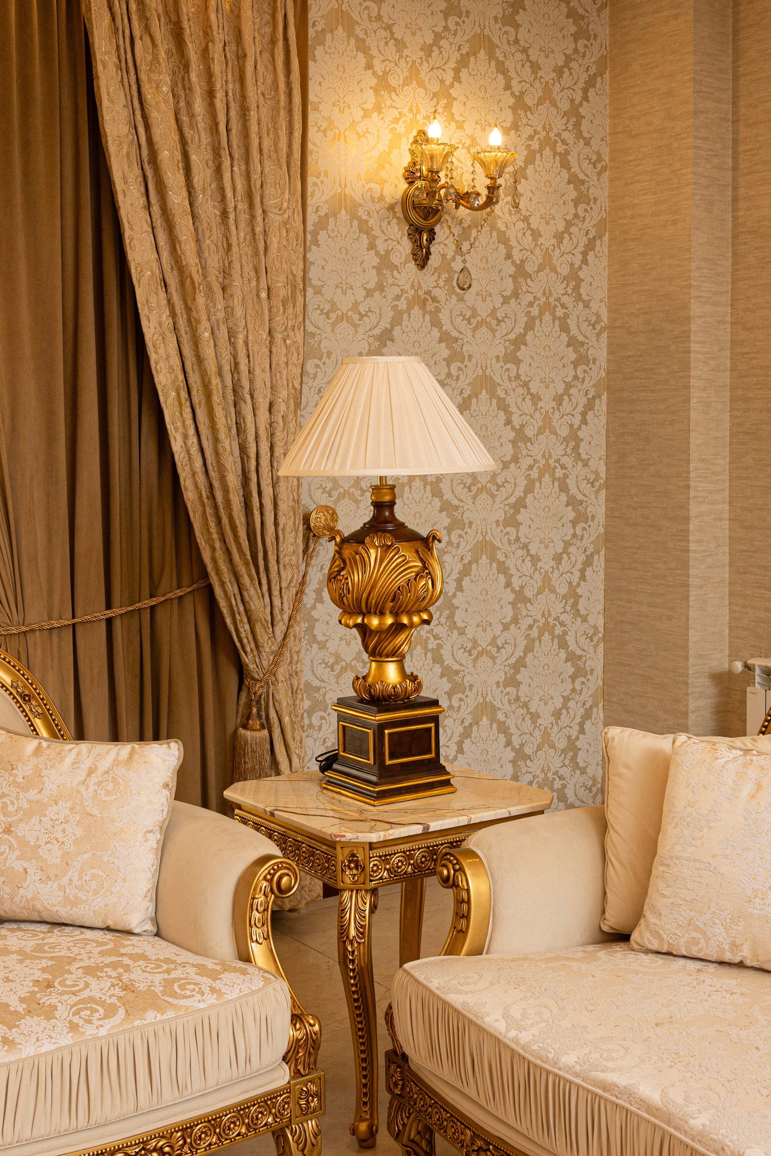 Golden Urn Traditional Table Lamp
