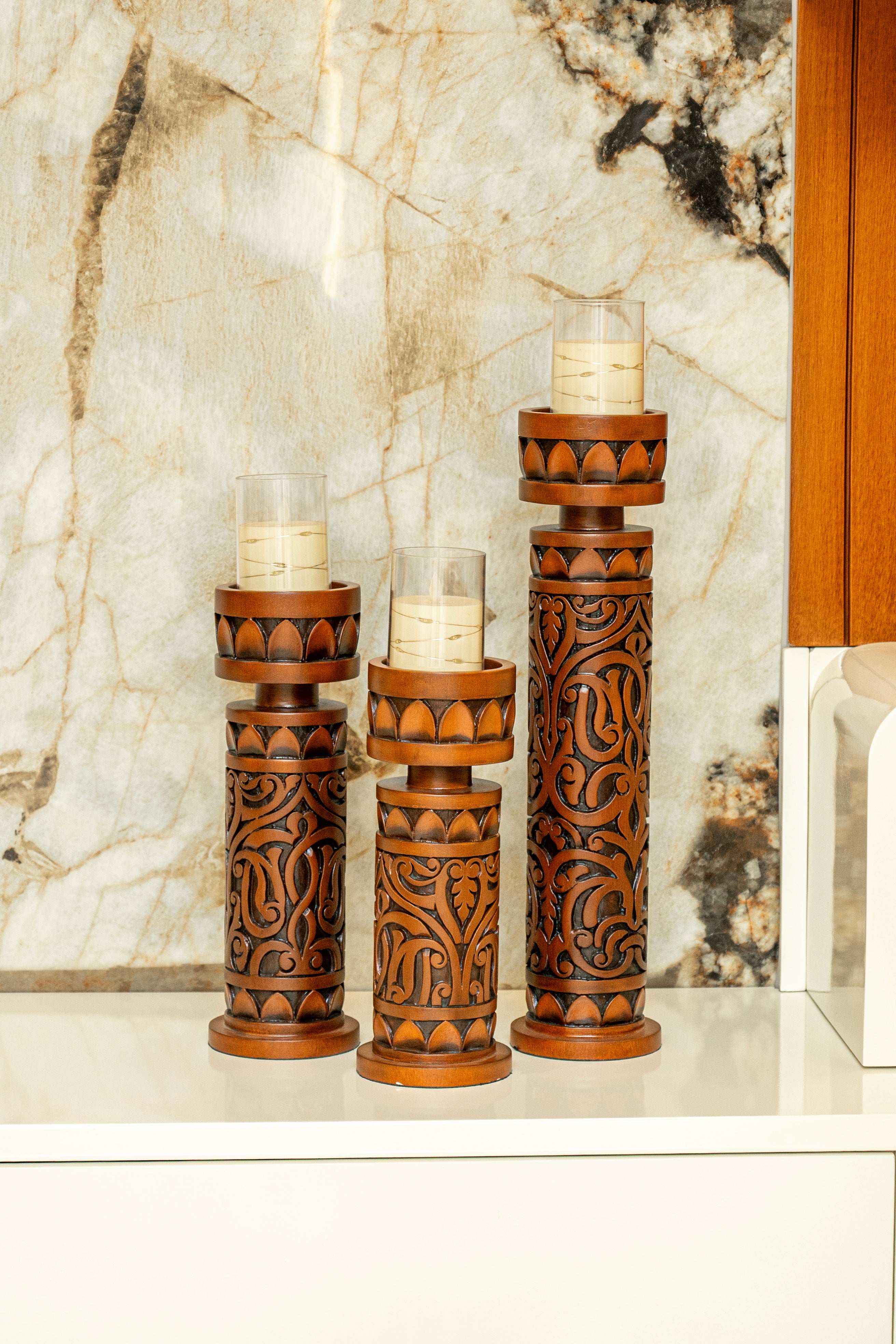 Nova Flame Holders (Set of 3)