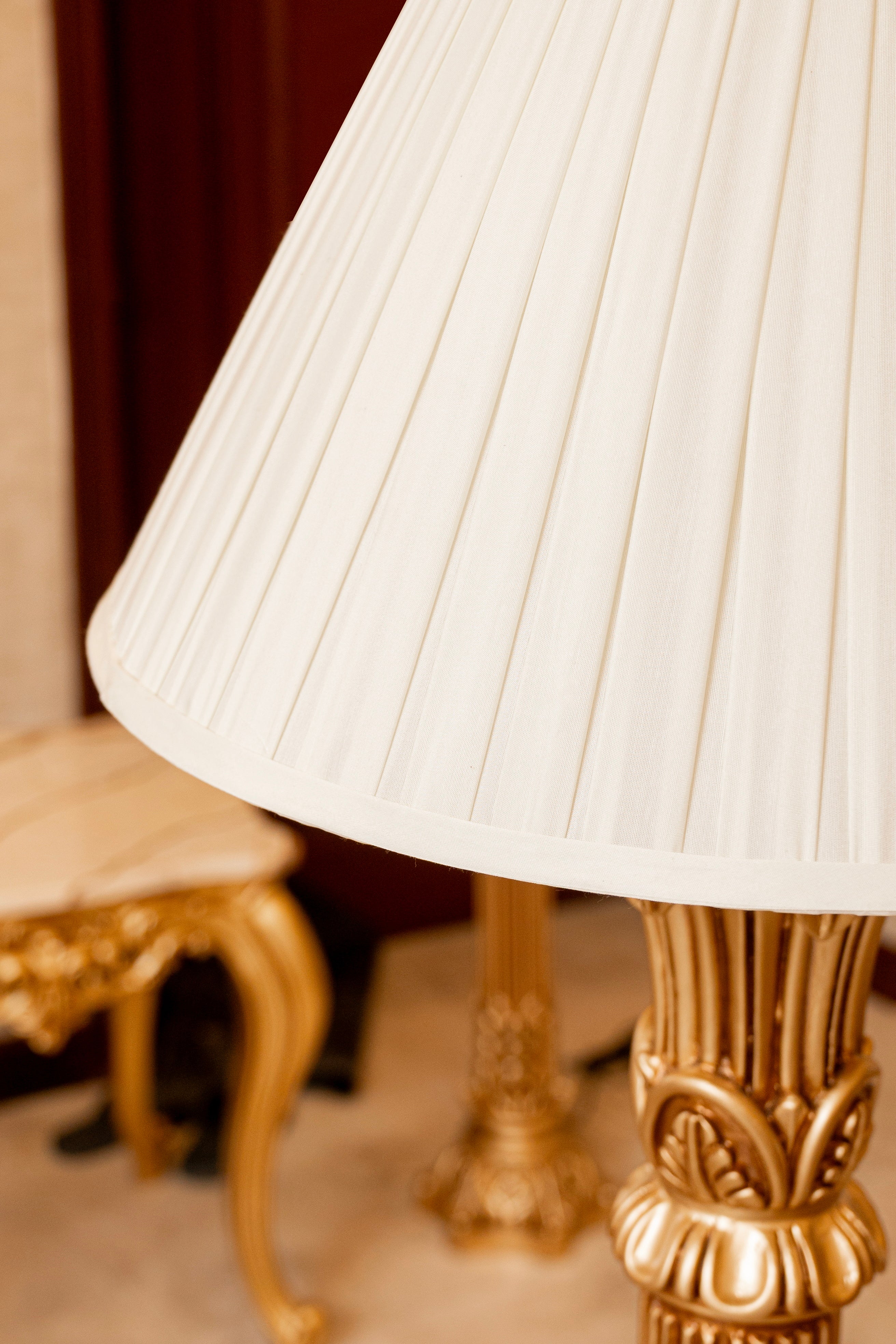 Crown Flute Classic Gold Floor Lamp