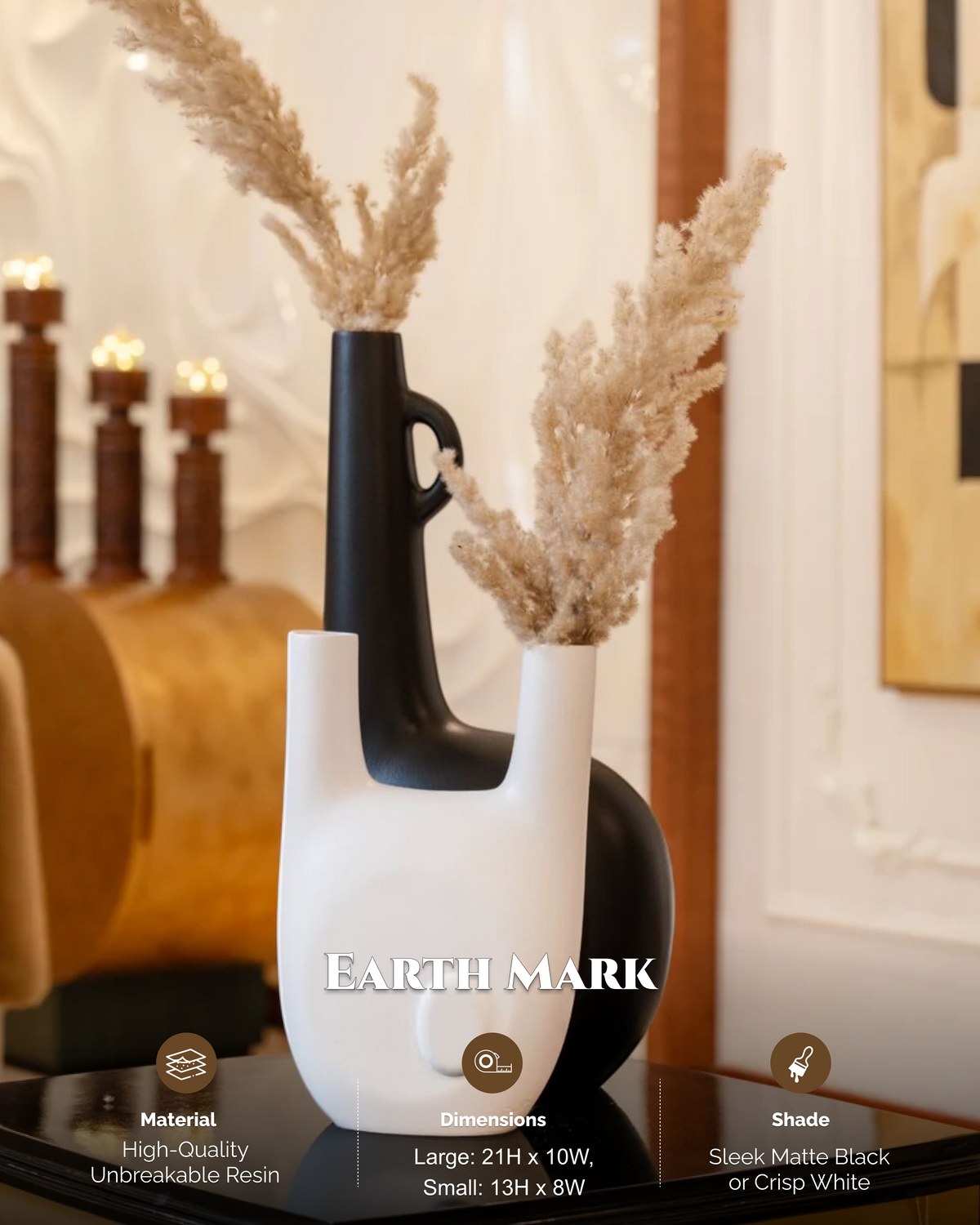 Earth Mark Abstract Sculptural Vase