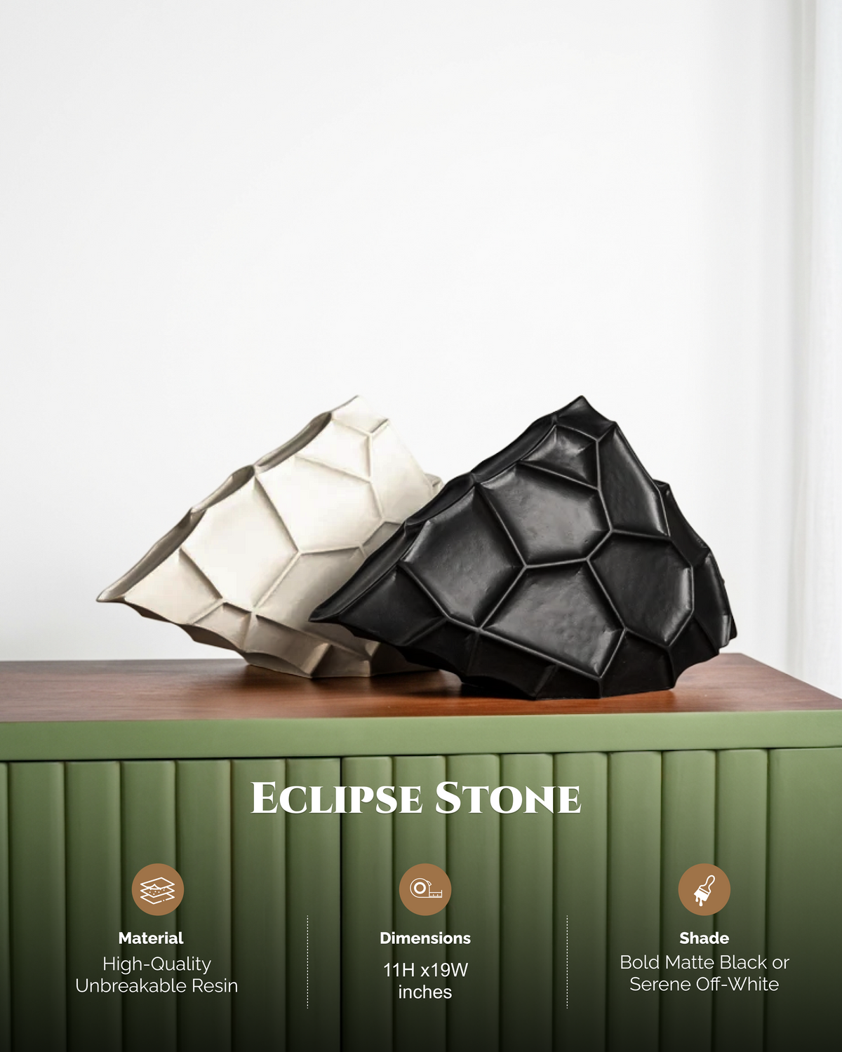 Eclipse Stone Resin Artifact